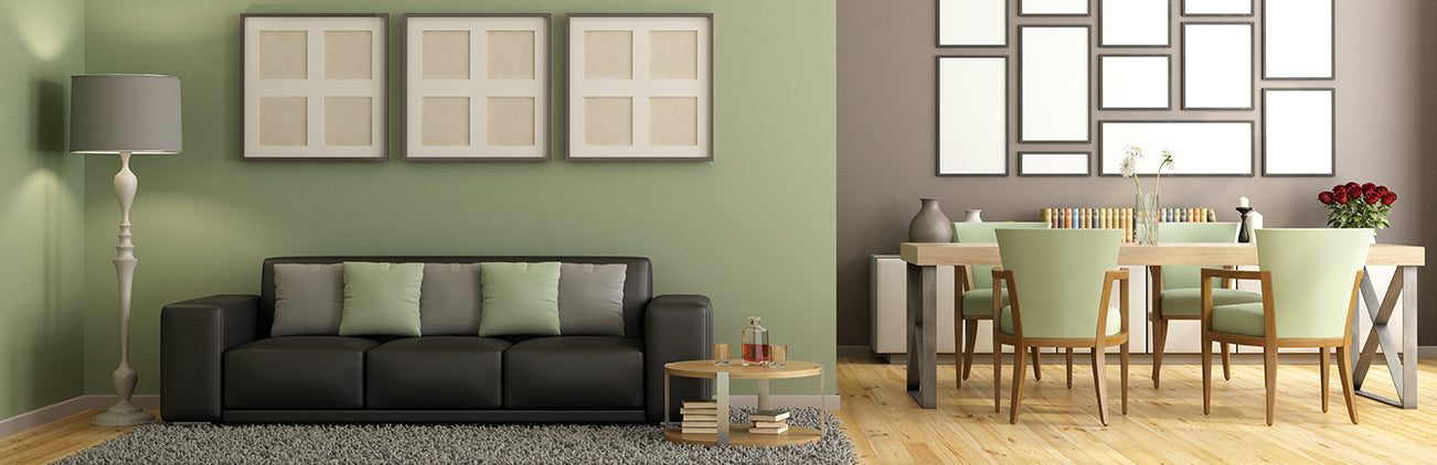 Dispersionsfarbe im Wohn- & Essimmer