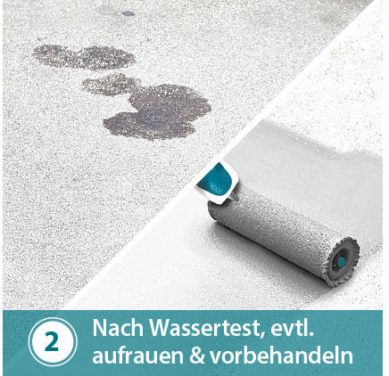 Garagenbodenfarbe Schritt 2