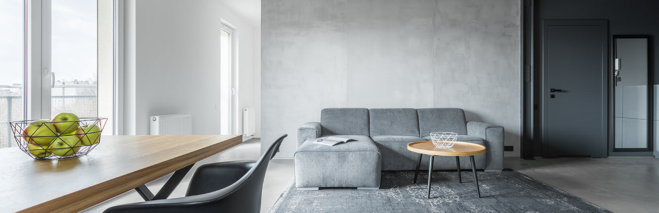 Wandfarbe grau im Wohnzimmer