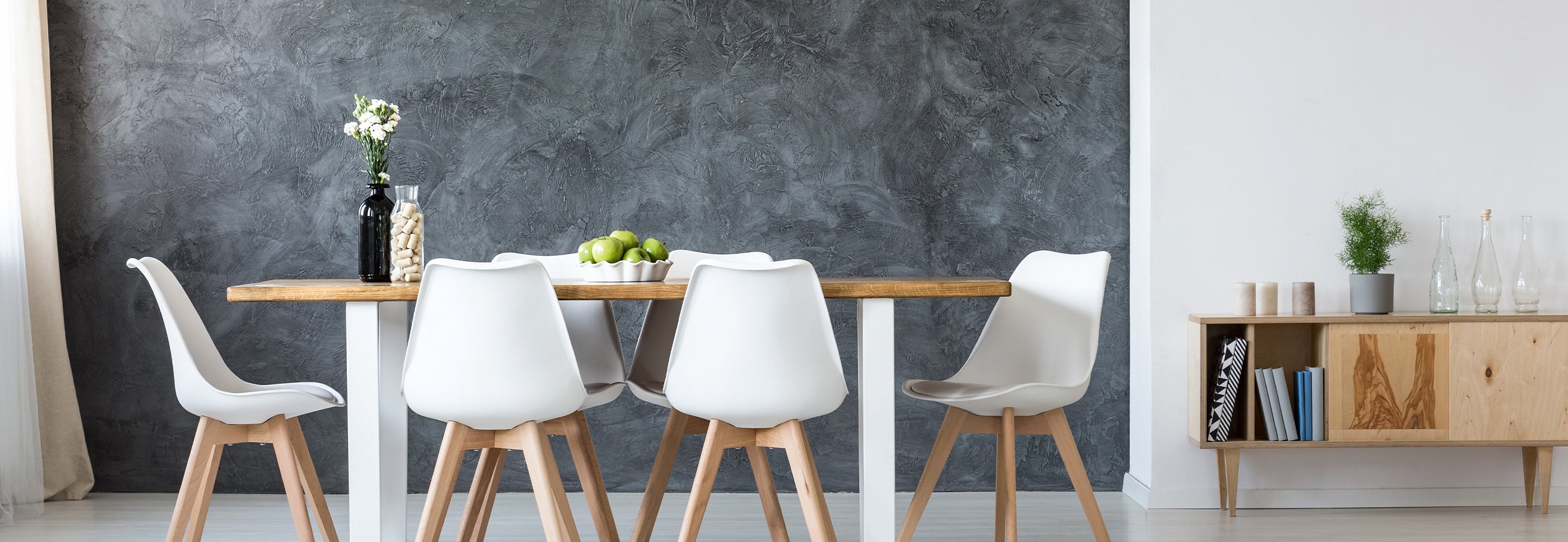 Betonfarbe Anwendung Esszimmer