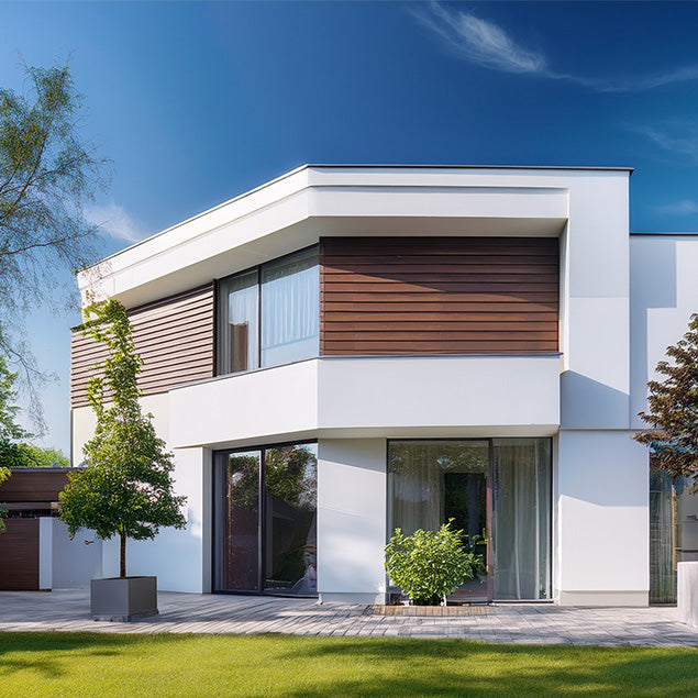 Fassaden-Farbe Anwendung Haus modern