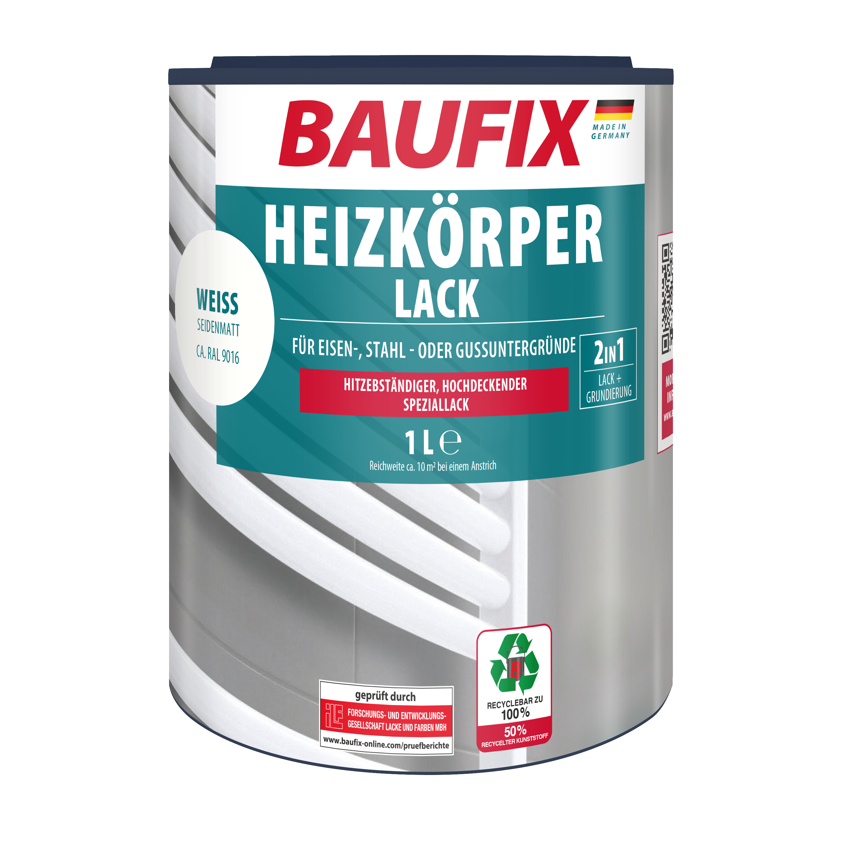 Gebinde Heizkörper Lack weiss seidenmatt