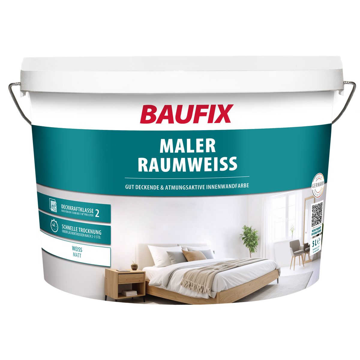 Gebinde Maler Raumweiss 5L