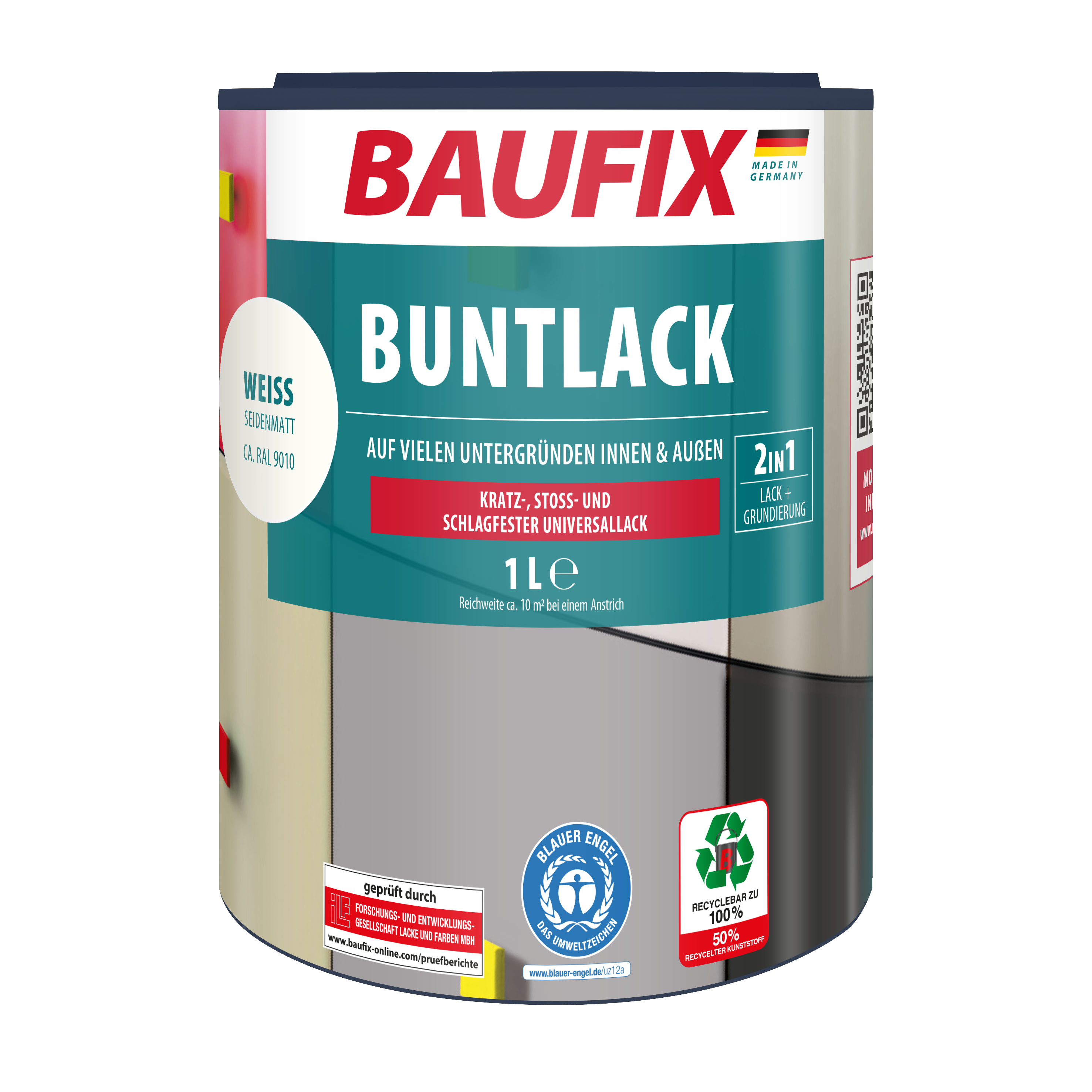 Gebinde Buntlack weiss seidenmatt