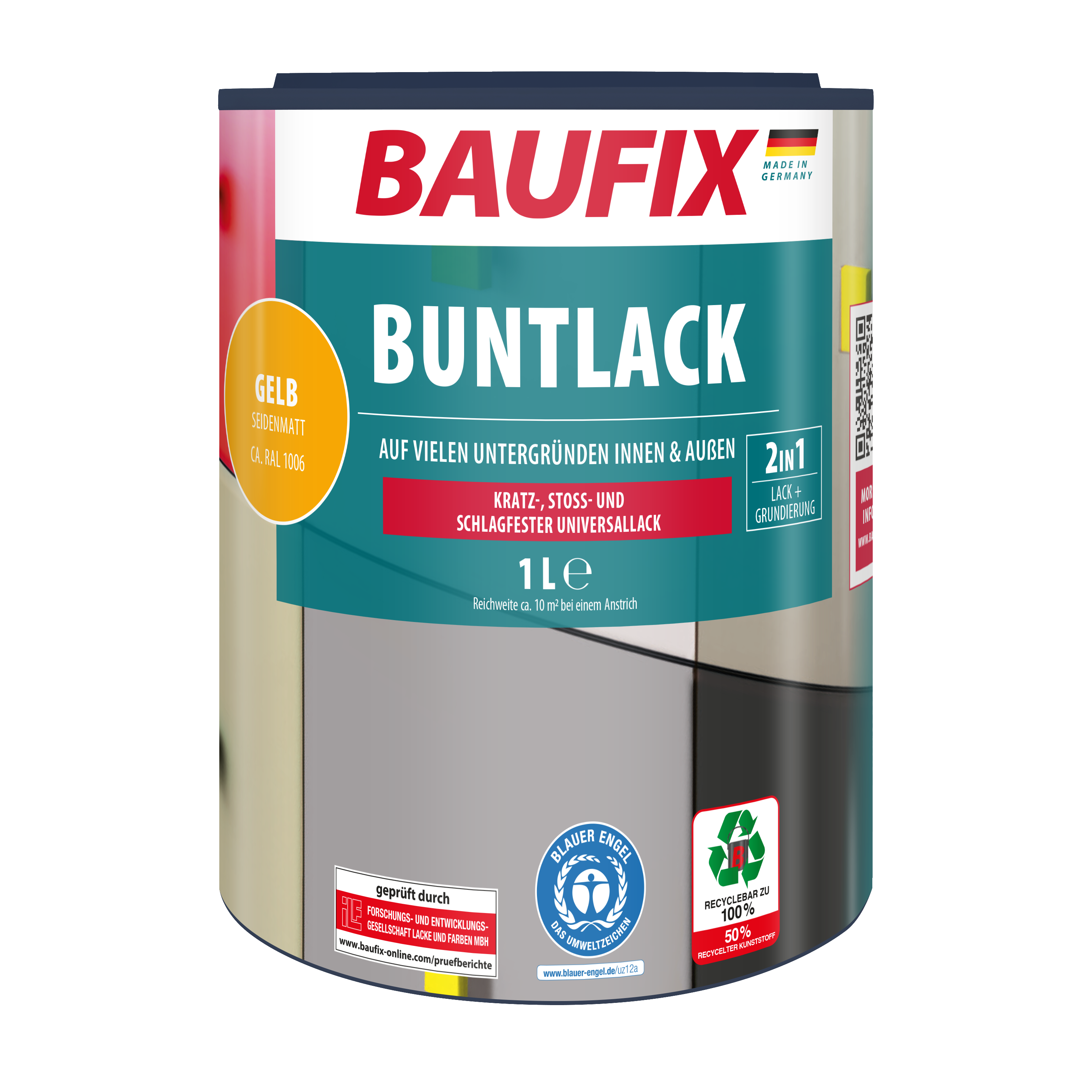 Gebinde Buntlack gelb seidenmatt