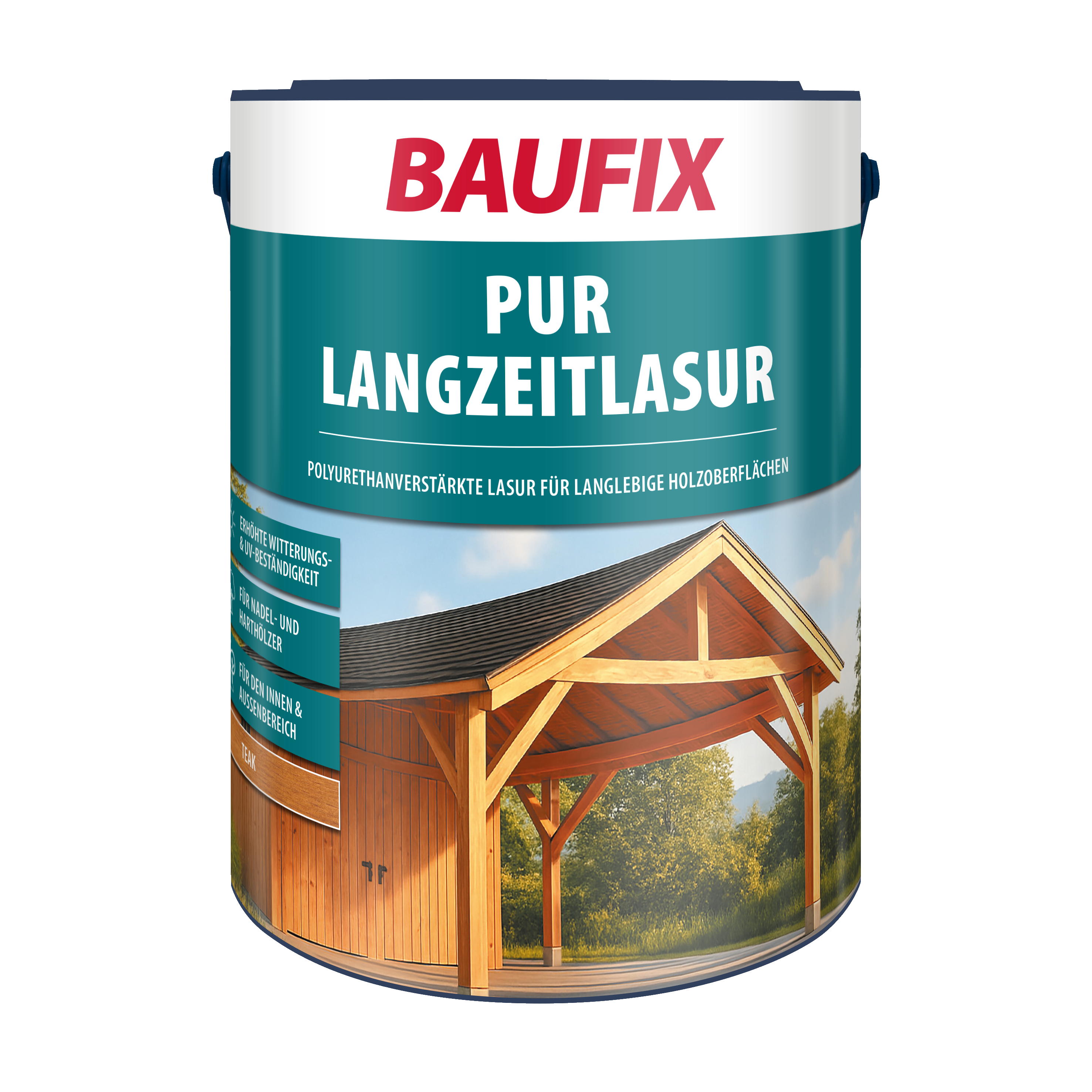 Gebindebild PUR Langzeitlasur teak seidenglänzend