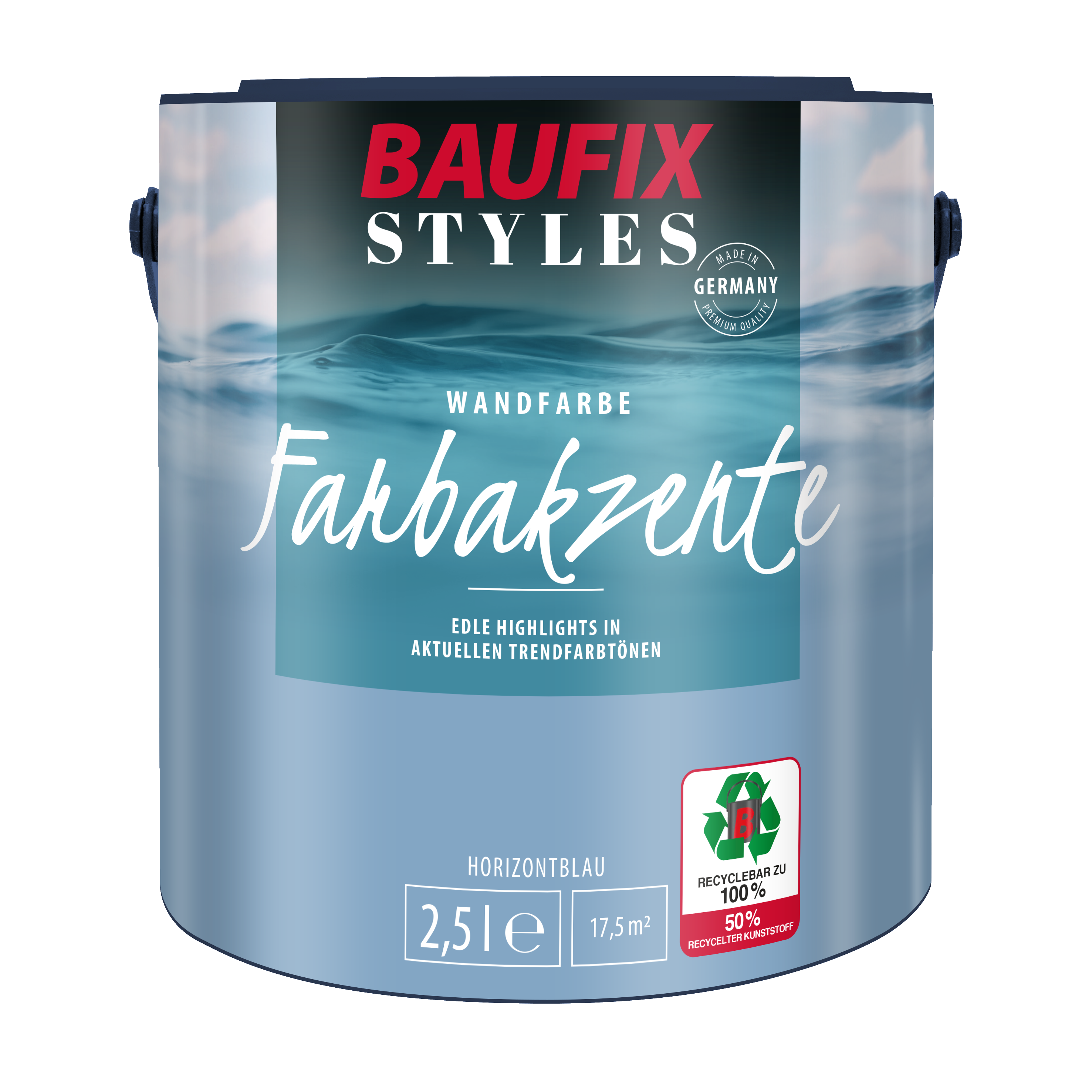 Gebinde Farbakzente horizontblau