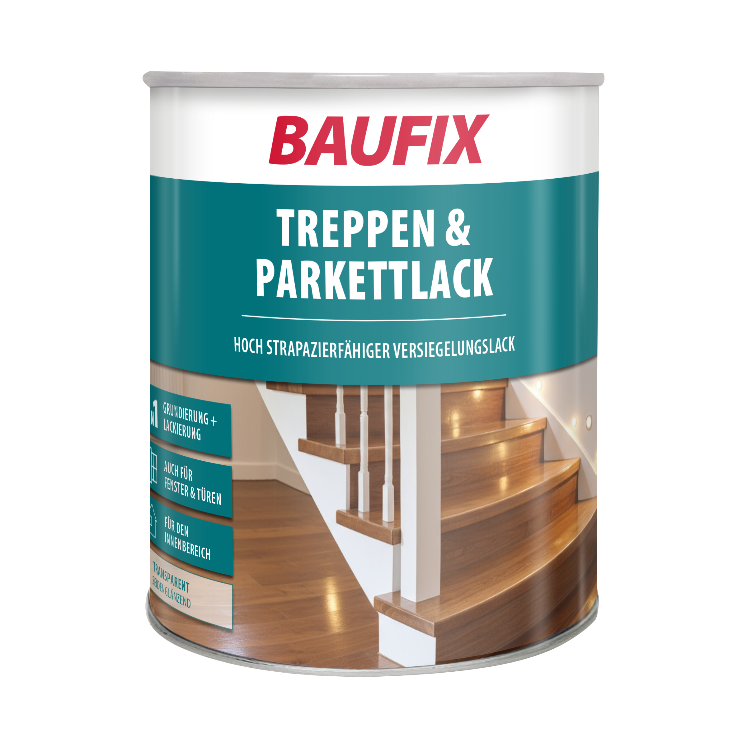 Gebindebild Treppen & Parkettlack farblos seidenglänzend