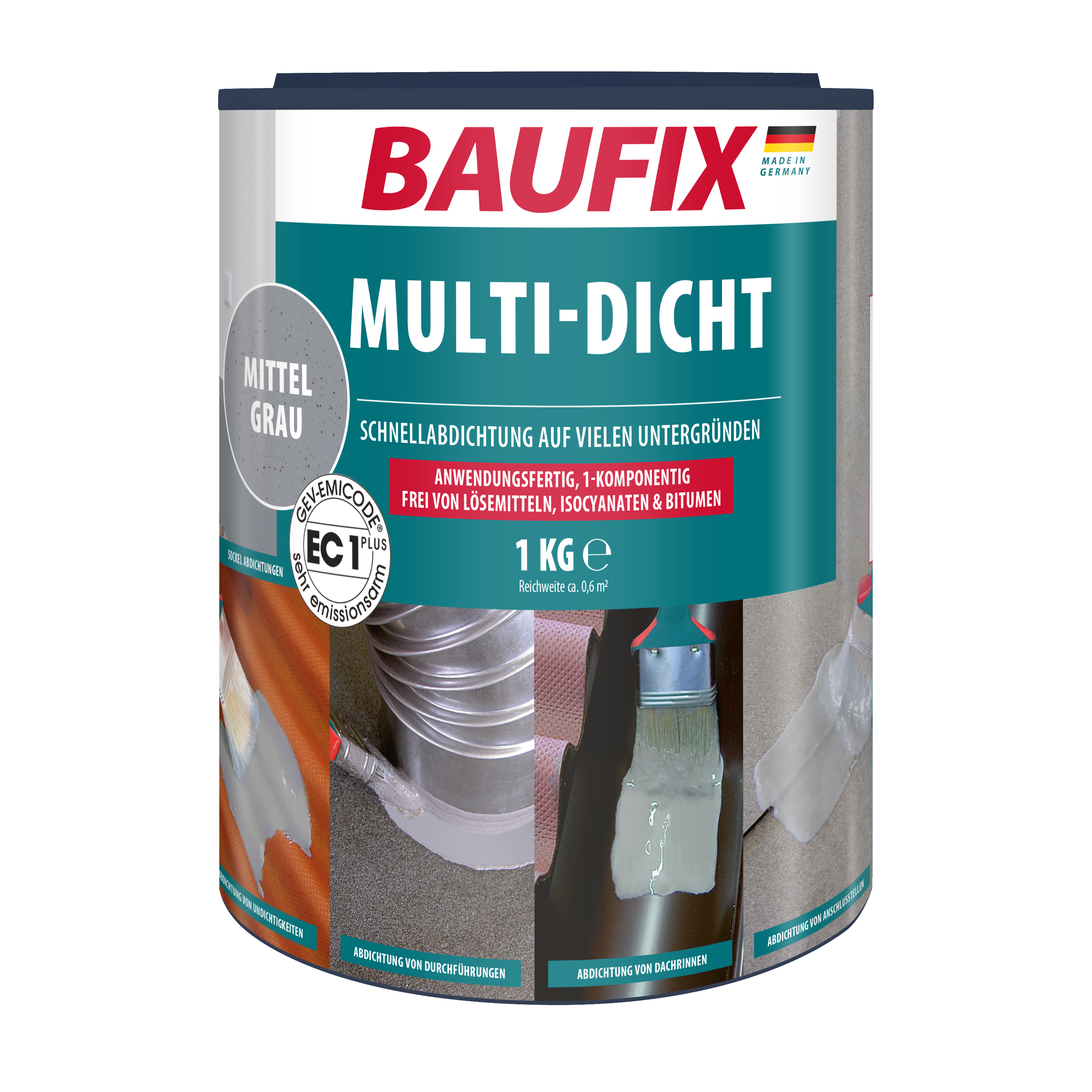 Gebinde Multi Dicht mittel grau 1kg