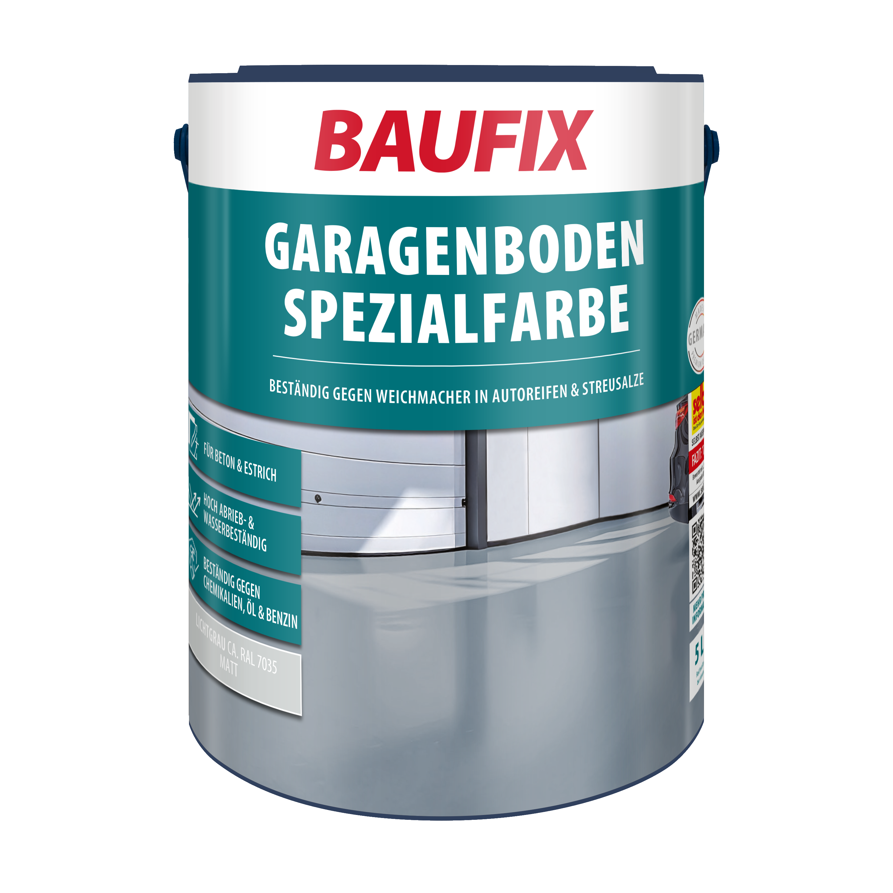 Gebindebild Garagenboden Spezialfarbe lichtgrau