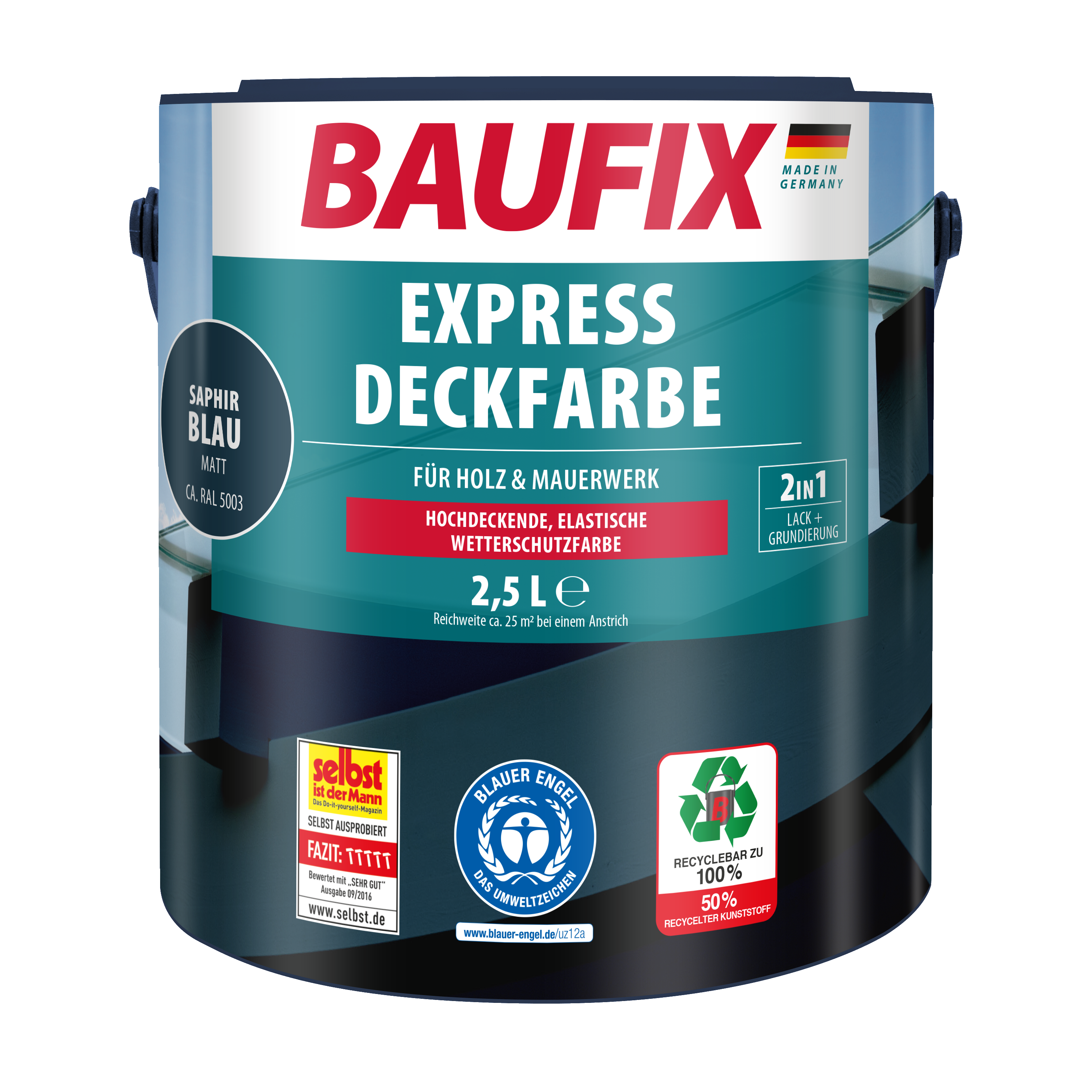 Gebinde Express Deckfarbe saphir blau matt