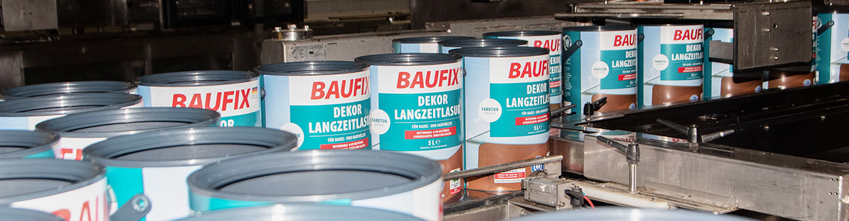 Gebinde in der Abfüllanlage