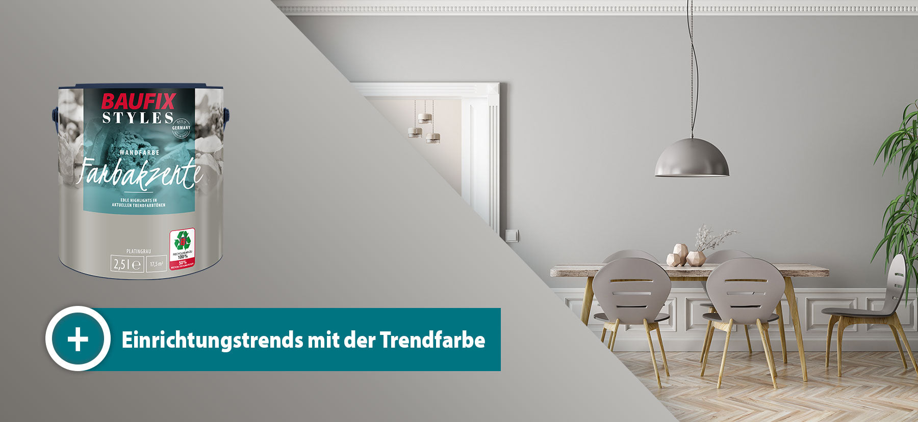 Einrichtungstrends mit der Trendfarbe
