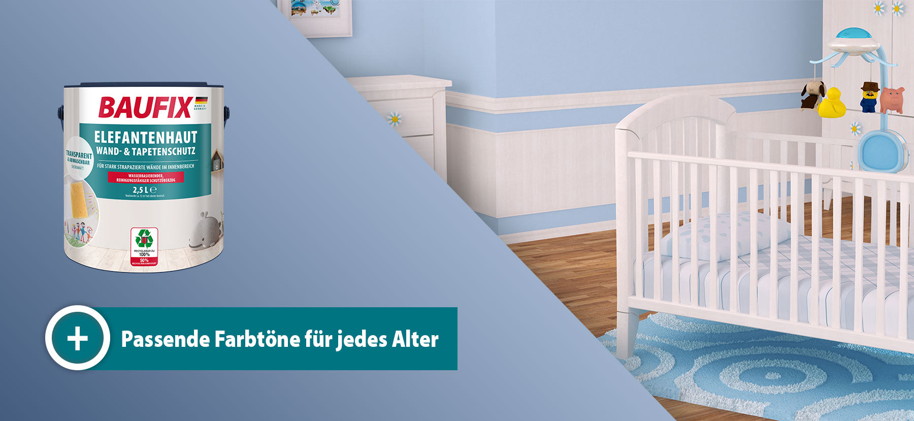 Wandfarbe im Kinderzimmer