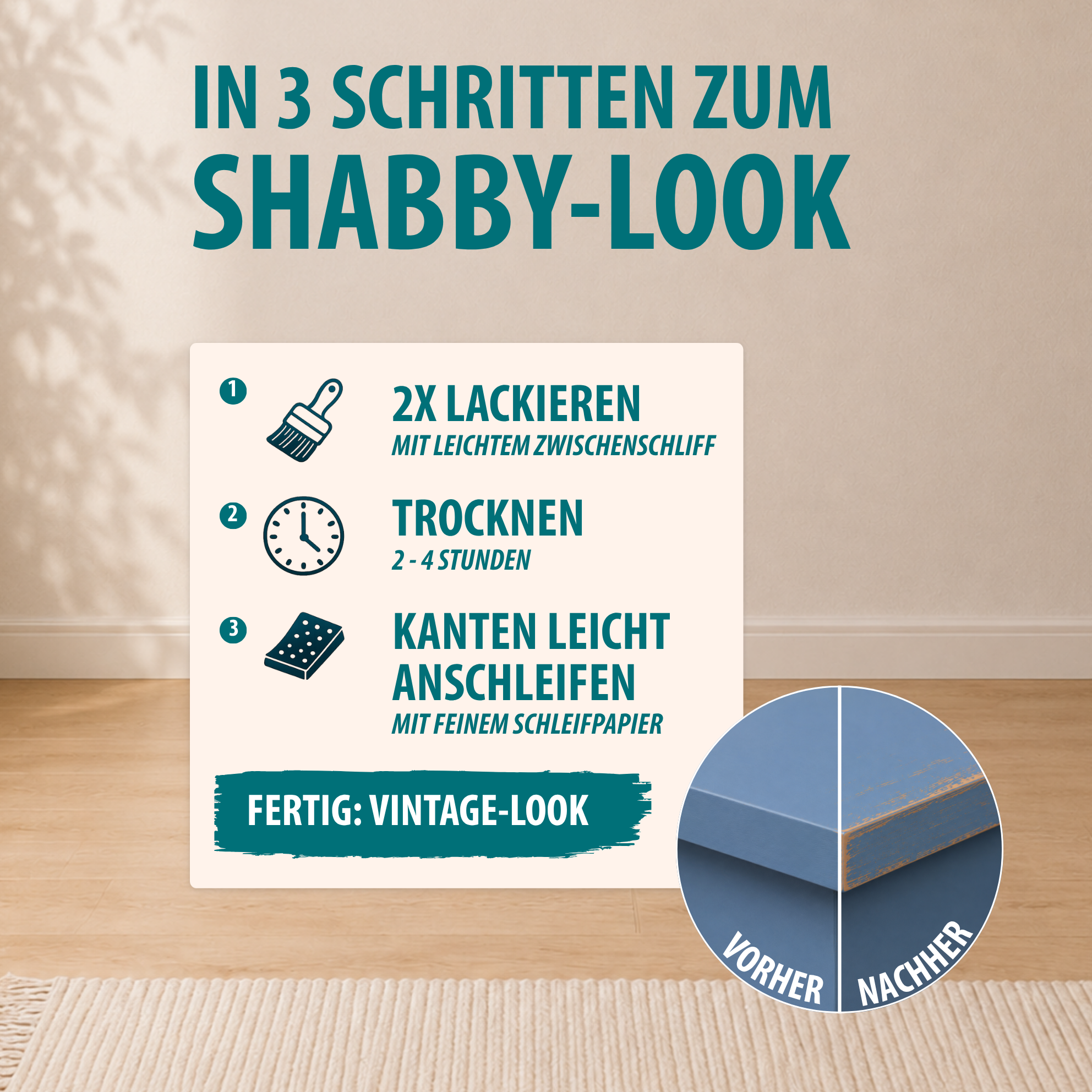 BAUFIX Shabby Chic Vintage Lack