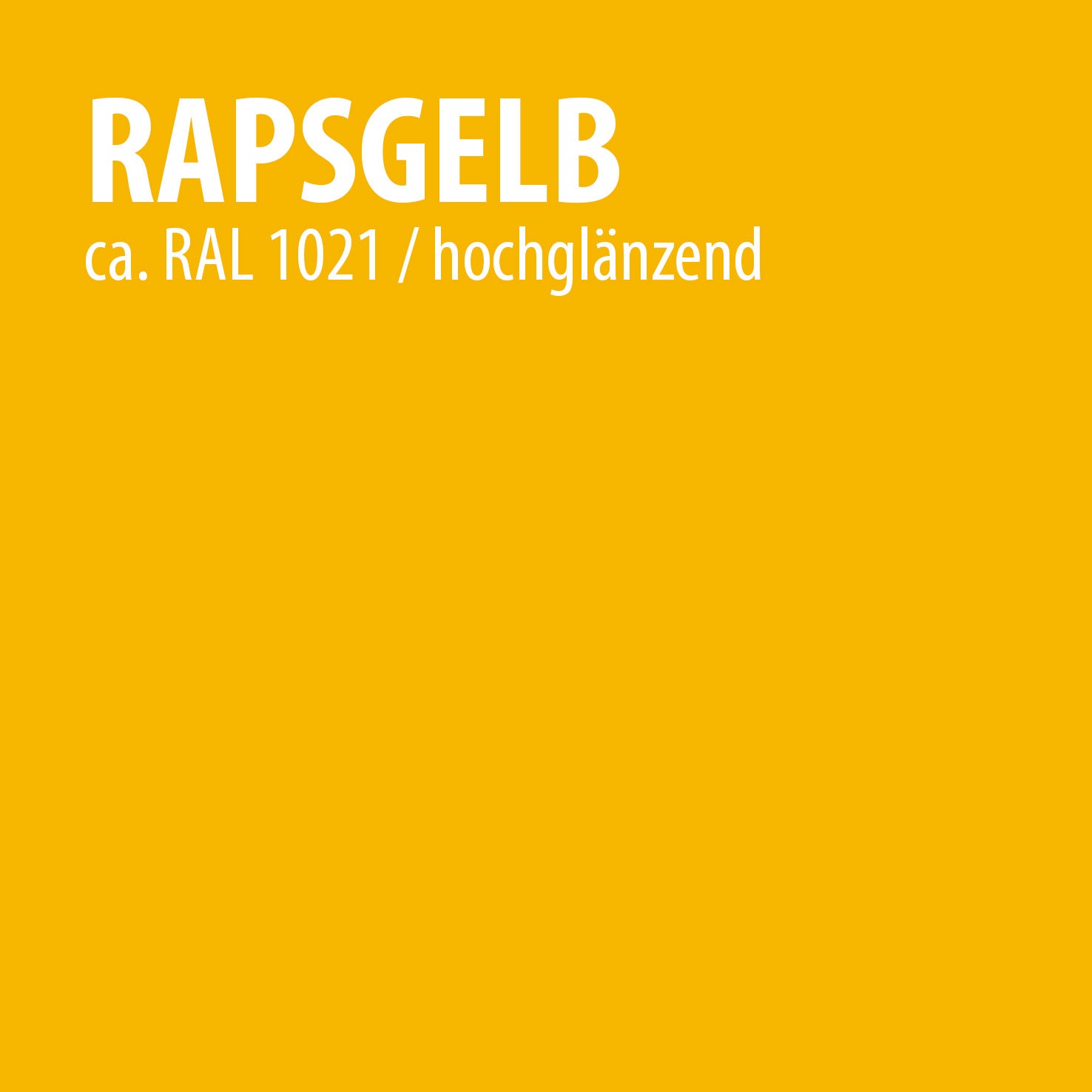 Farbkachel rapsgelb hochglänzend