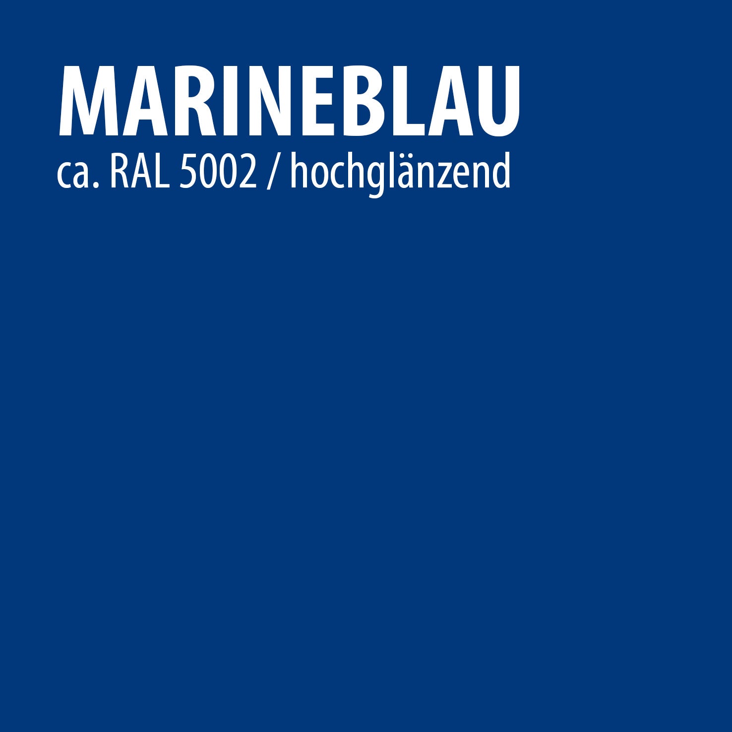 Farbkachel marineblau hochglänzend