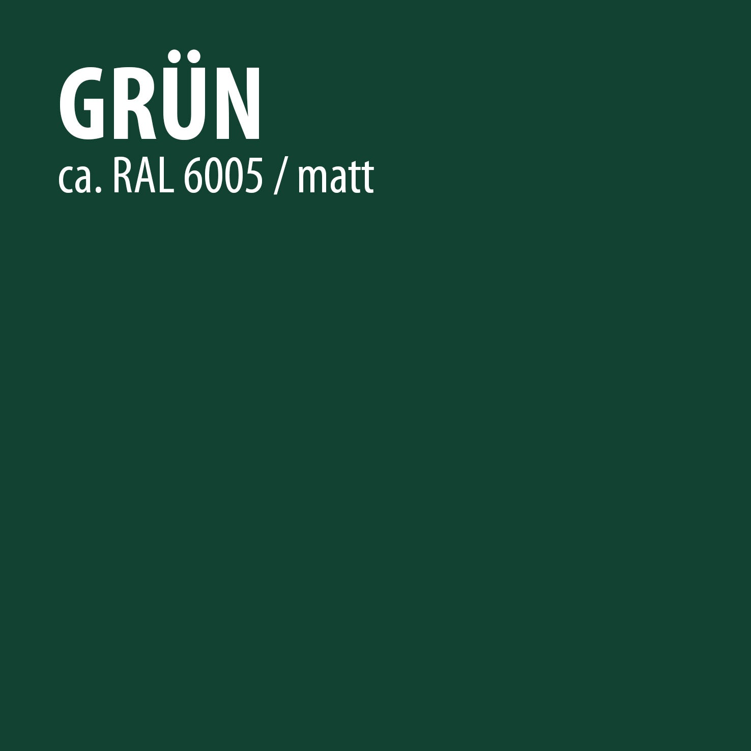 Farbton grün matt