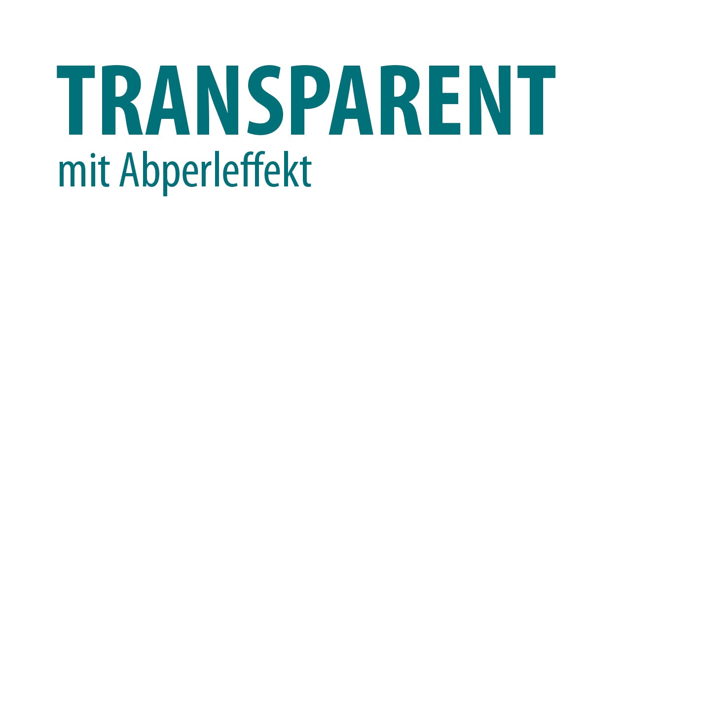 Farbton transparent Abperleffekt