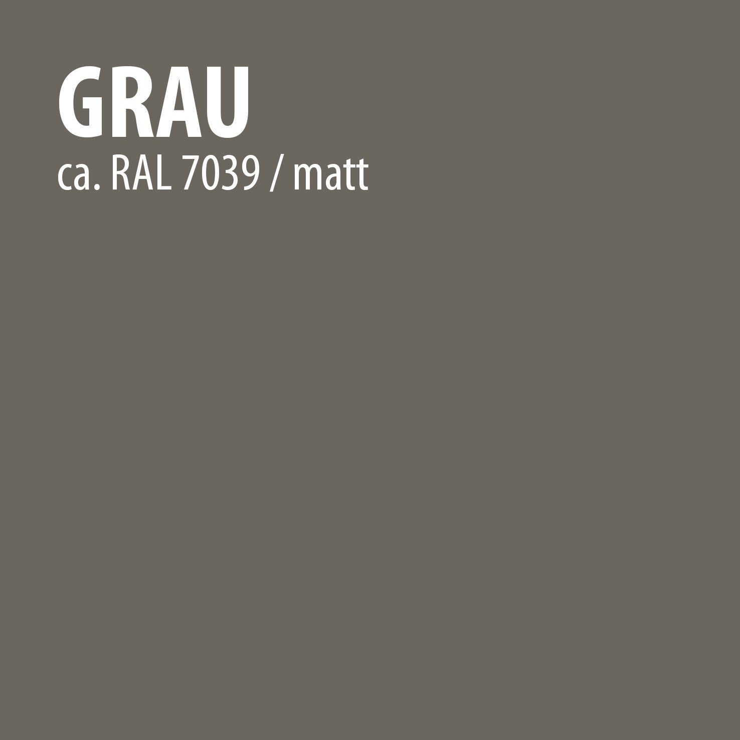 Farbton grau matt