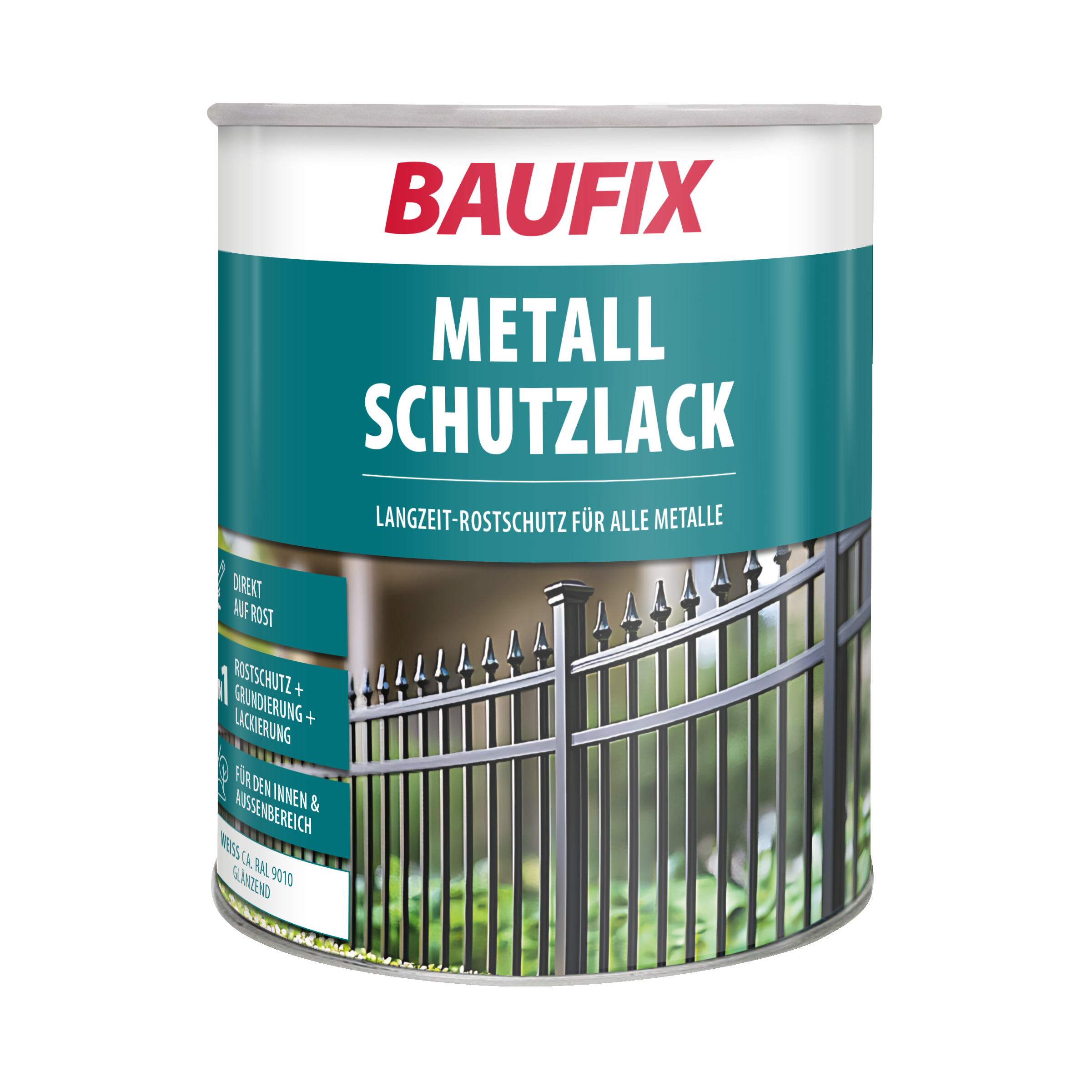 Gebinde Metall Schutzlack weiss