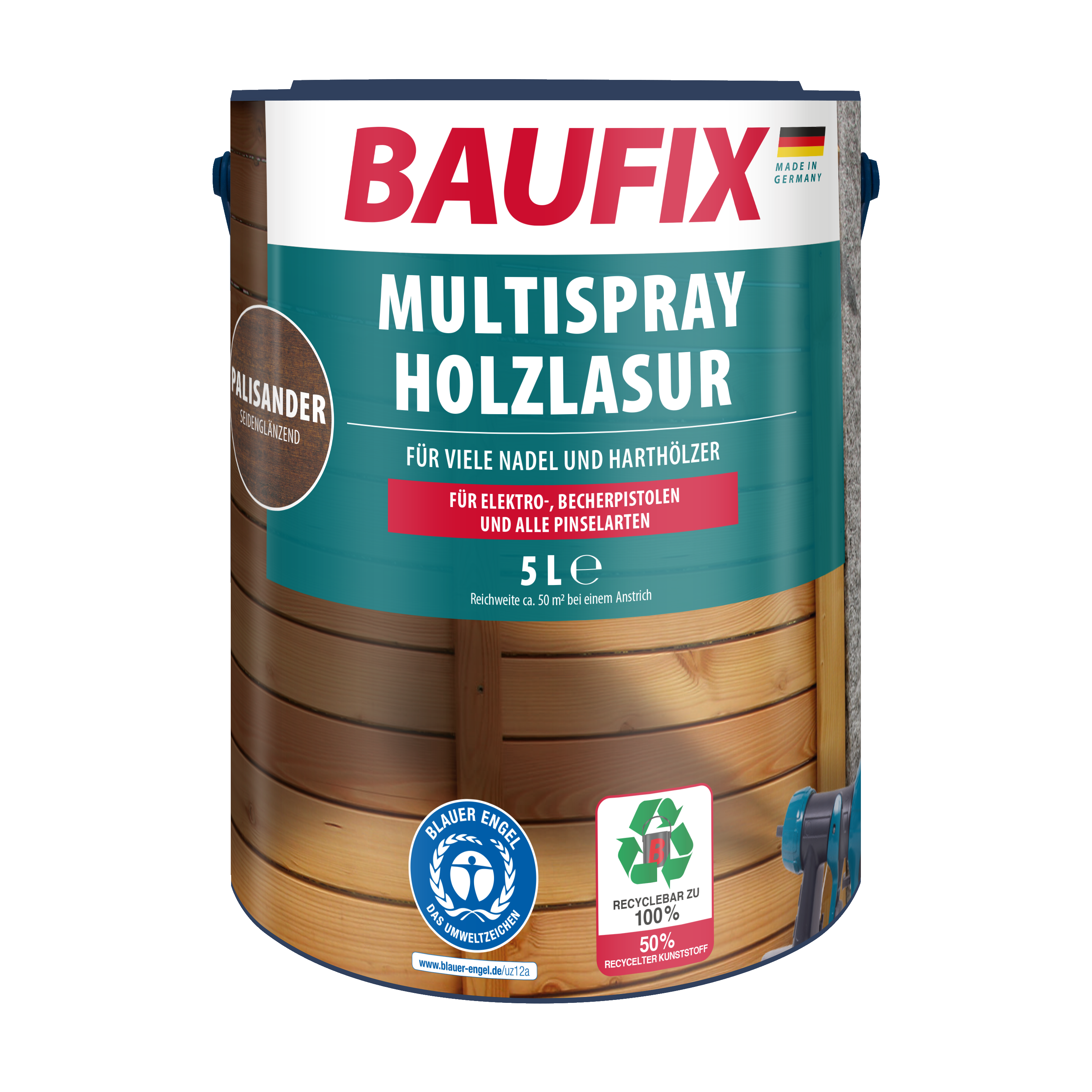 Gebindebild Multispray Holzlasur palisander seidenglänzend