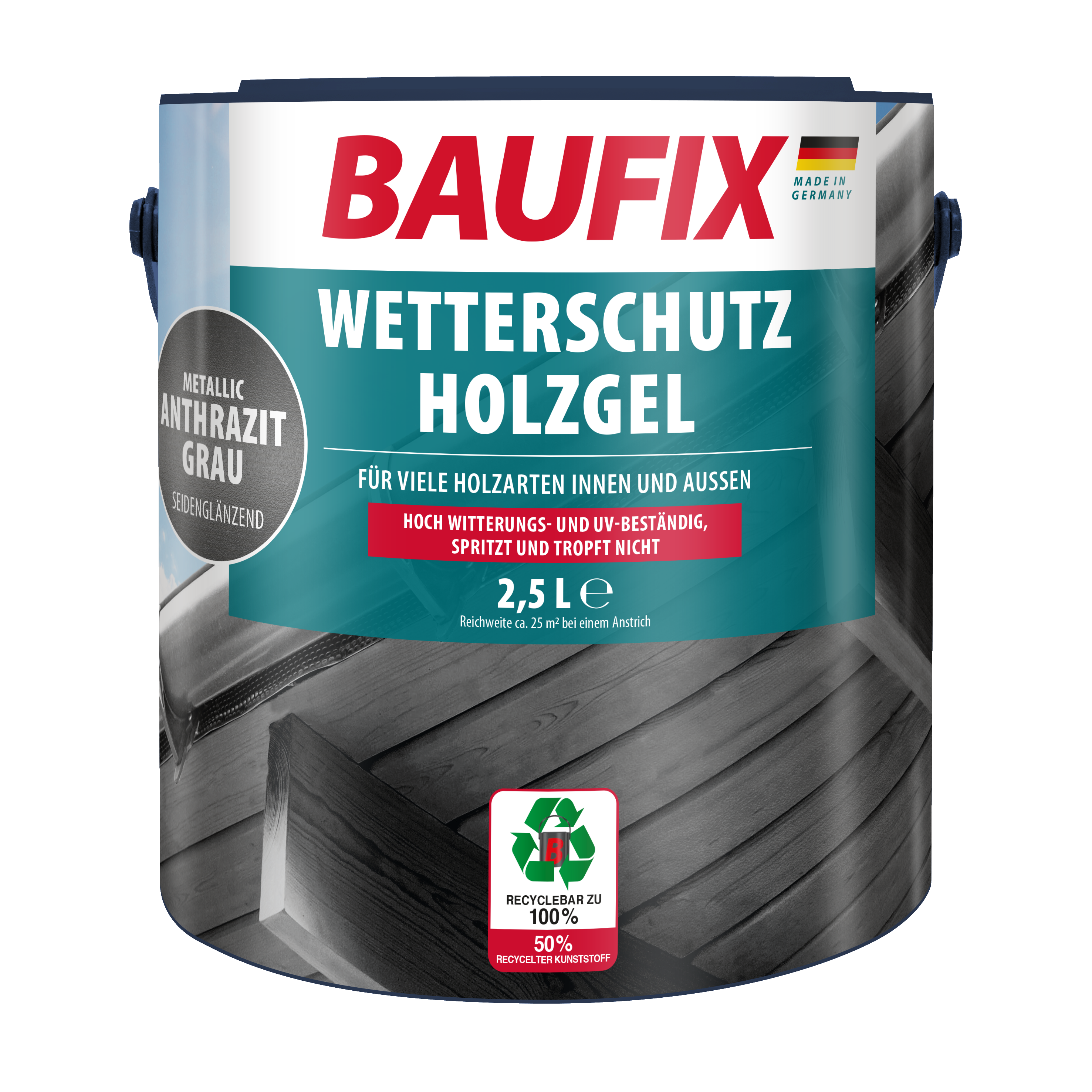 BAUFIX Metallic Wetterschutz-Holzgel