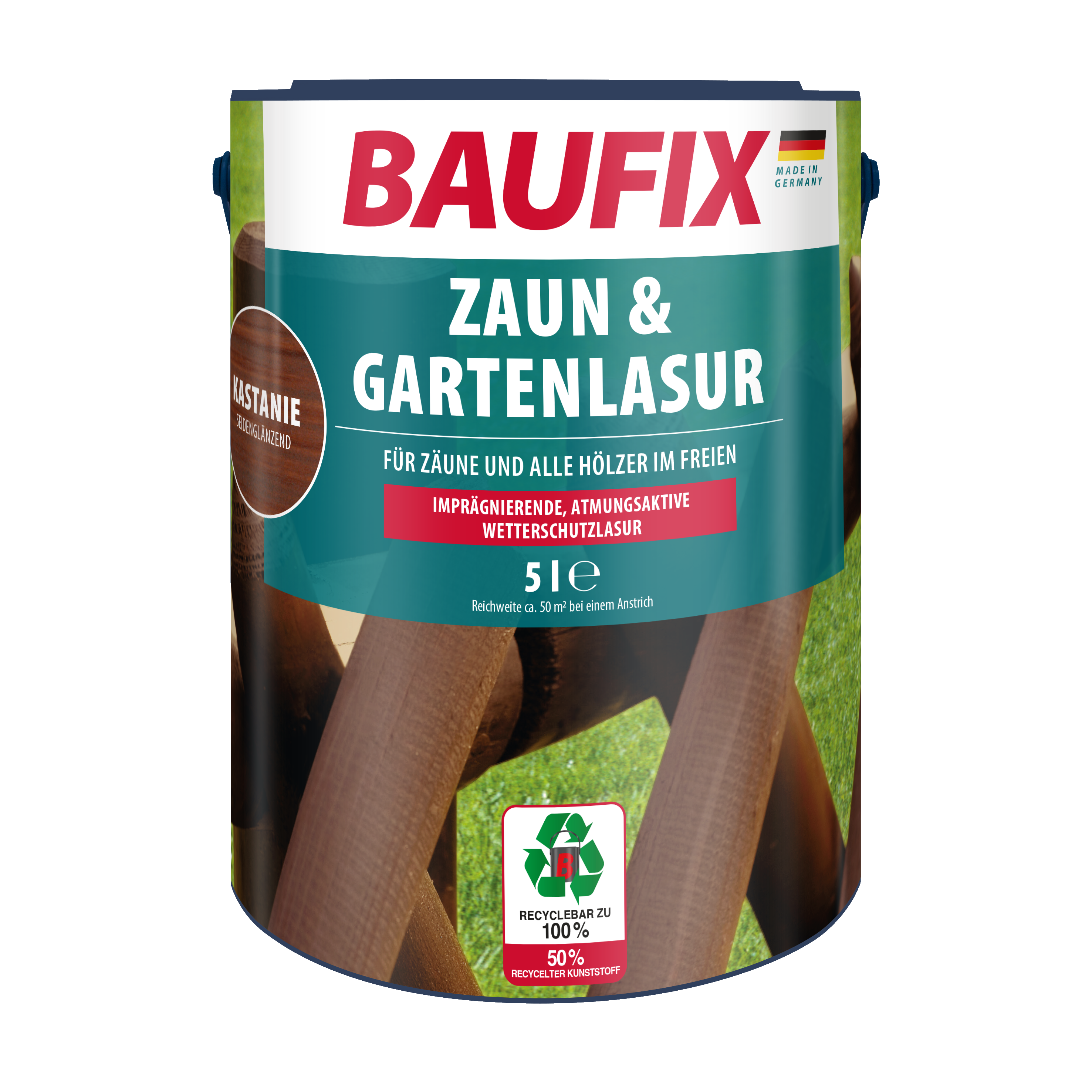 Gebindebild Zaun & Gartenlasur kastanie