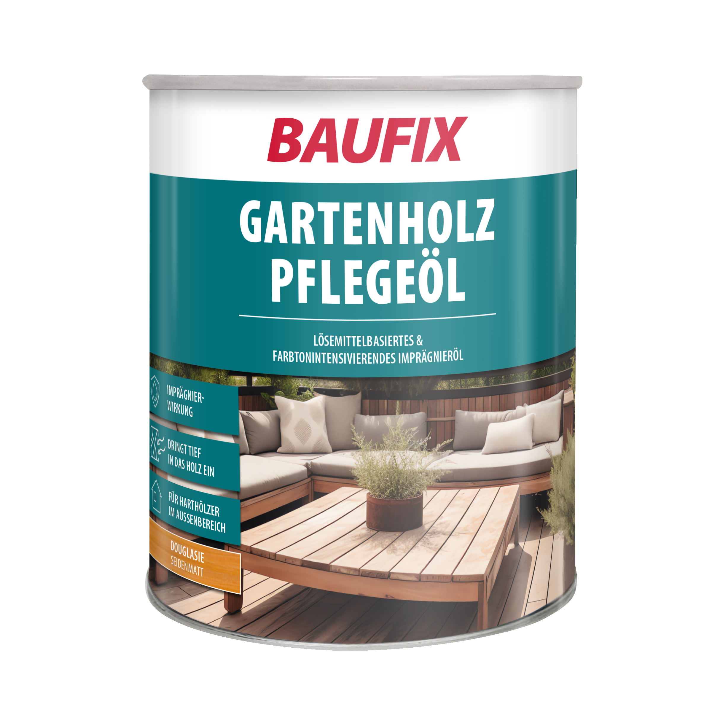 Gebinde Gartenholz Pflegeöl douglasie seidenmatt