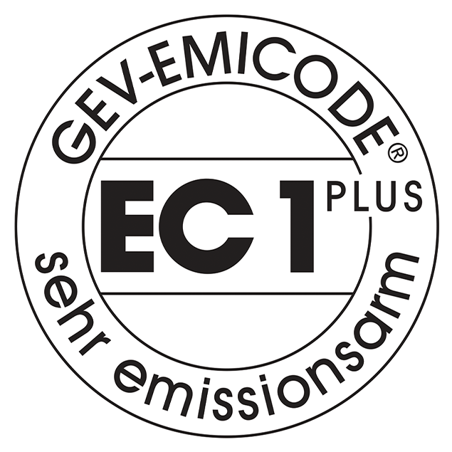 sehr emissionsarm Siegel